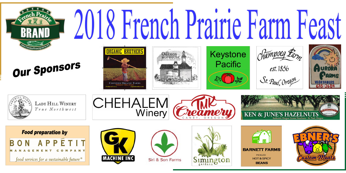 2018 French Prairie Farm Feast Sponsor Banner
